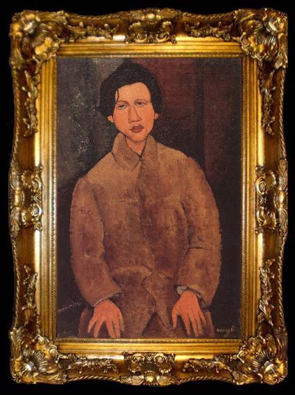 framed  Amedeo Modigliani Portrait of Chaim Souting, ta009-2